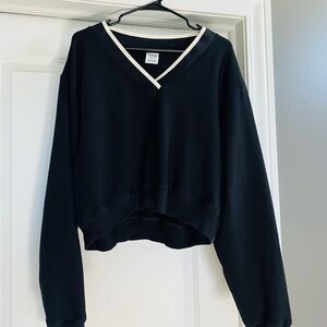 Victoria Secret V-Neck Crop Sweatshirt